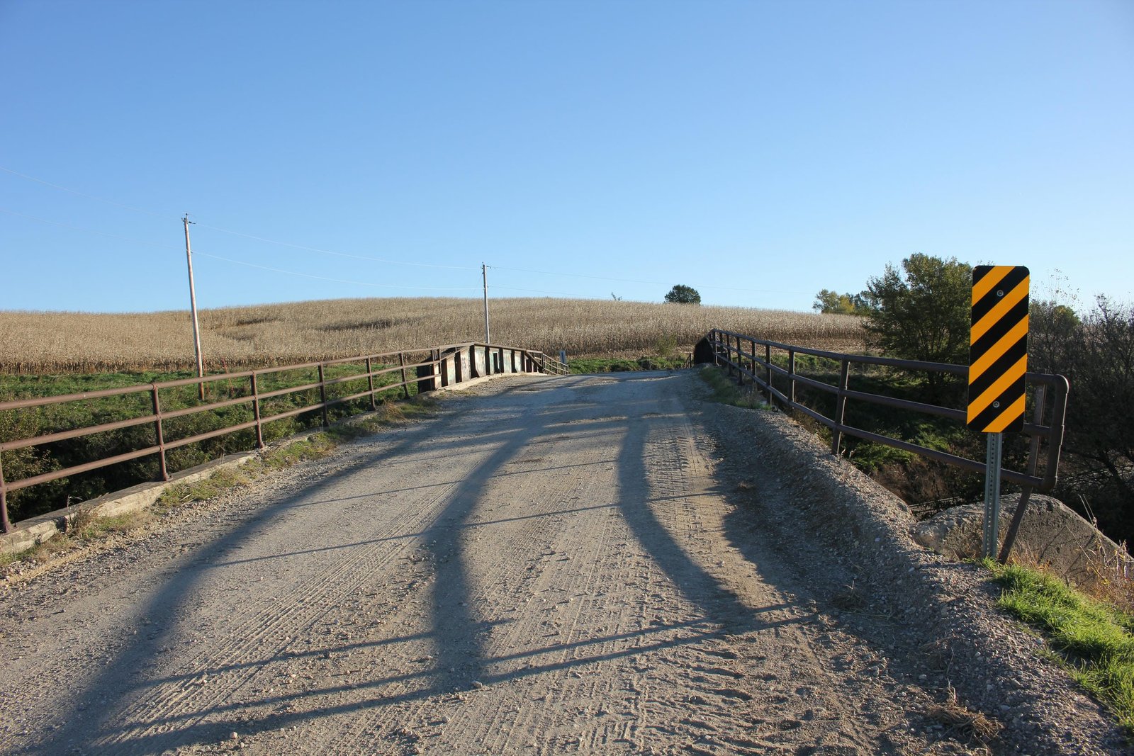 Looking north